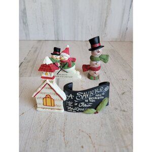 Religious Snowman Church variety Xmas figure Love North Pole set‎
